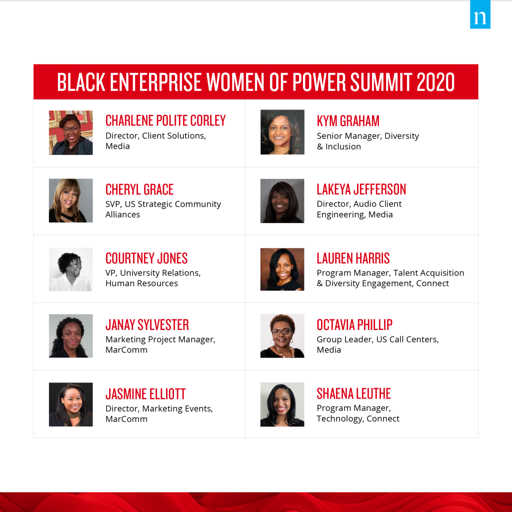 Nielsen associates attended Black Enterprise Women of Power Summit 2020