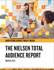 Le rapport d'audience totale de Nielsen La publicité dans les médias d'aujourd'hui