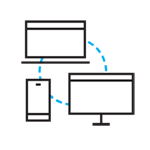 Multiple devices connected by a cloud-based platform