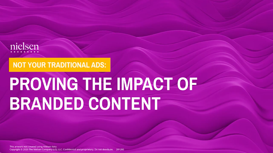 No son los anuncios tradicionales: Demostrar el impacto del contenido de marca